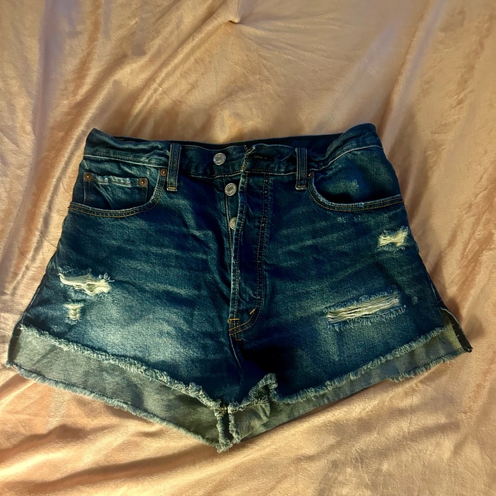 Denim Distressed Women's Shorts